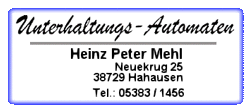 Unterhaltungsautomaten Peter Mehl